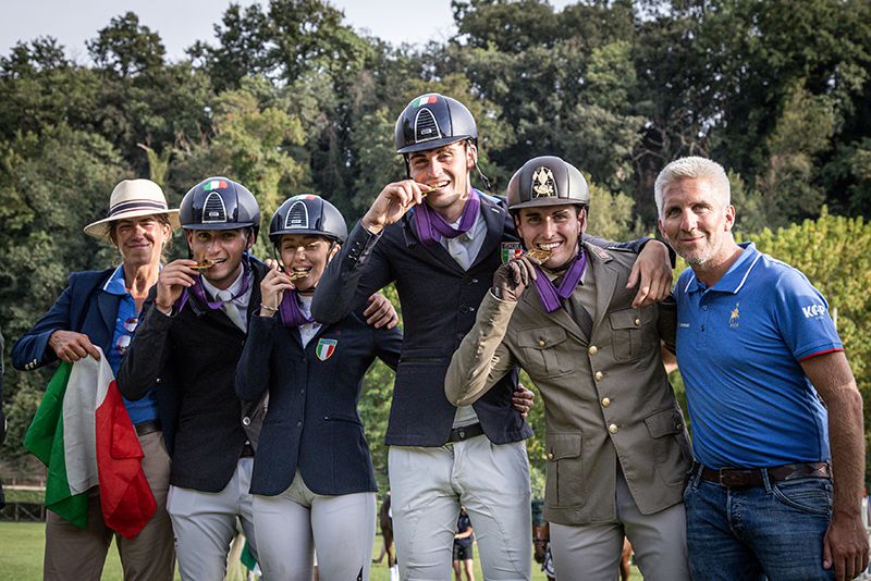 Storico oro del Team Italia Young Riders nell’Europeo di Montelibretti. Argento individuale per lo junior Petrini