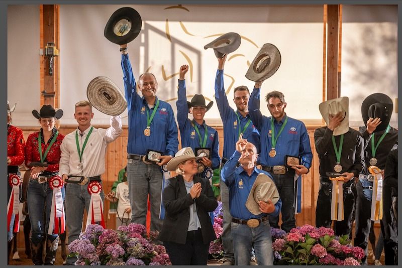 Campionati del Mondo di Reining: l’Italia conquista un oro e due argenti a squadre
