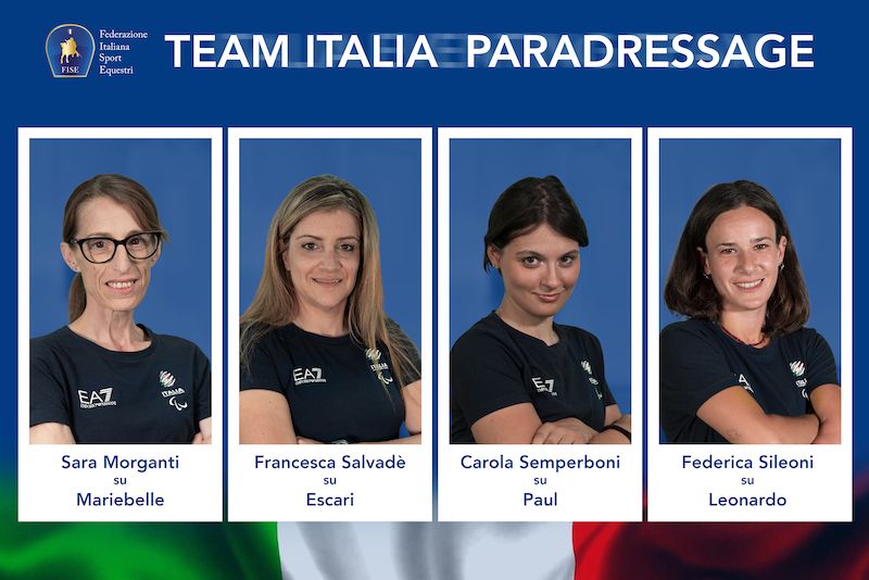 PARIGI 2024: ECCO IL TEAM ITALIA DI PARADRESSAGE 