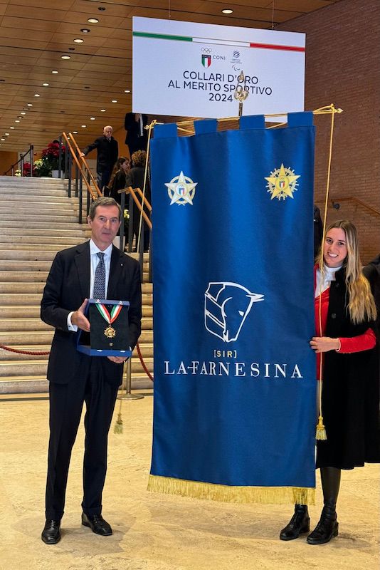 Alla Sir La Farnesina il Collare d'oro per le società sportive 