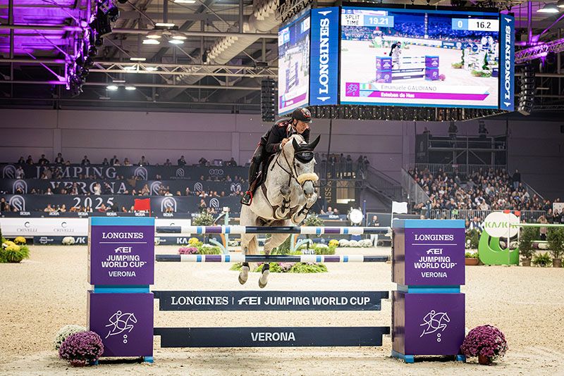 Gaudiano quarto in Coppa del Mondo a Jumping Verona 