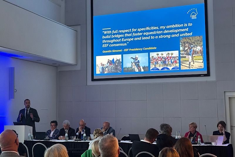 Quentin Simonet eletto Presidente dell’European Equestrian Federation