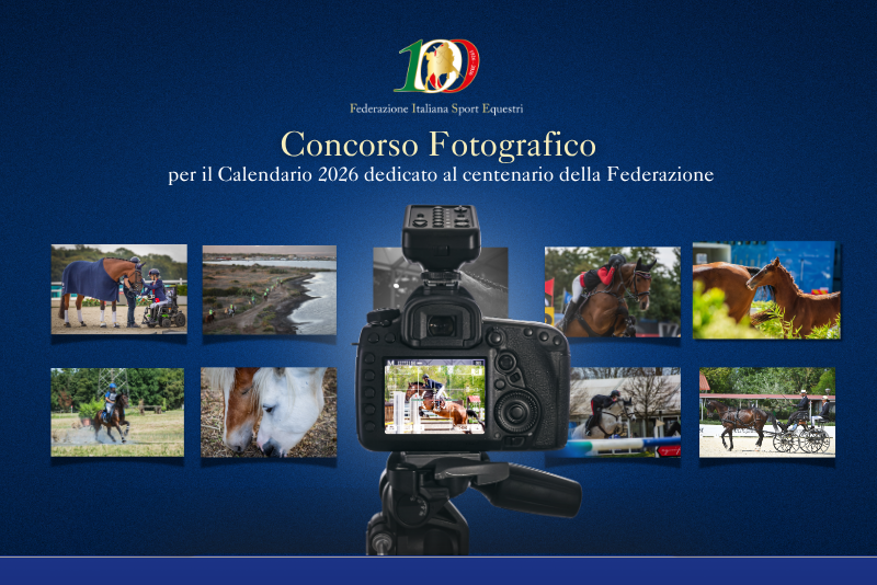FISE: al via il concorso fotografico per il calendario 2026 dedicato al Centenario della Federazione