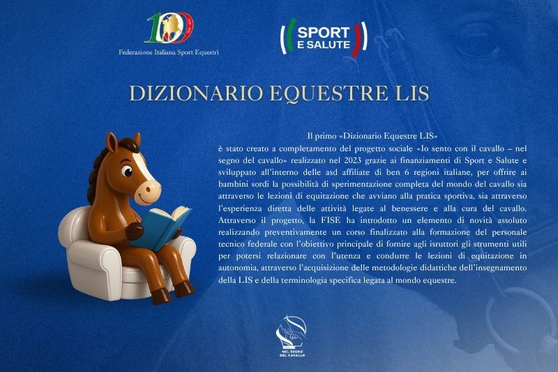 La FISE Lancia il Primo Dizionario LIS per gli Sport Equestri e Completa con Successo i Corsi di Formazione per Tecnici 