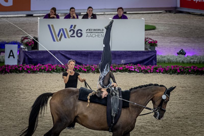 Aachen 2026: Volteggio. Rebecca Greggio conclude la prova tecnica e guarda già al free test