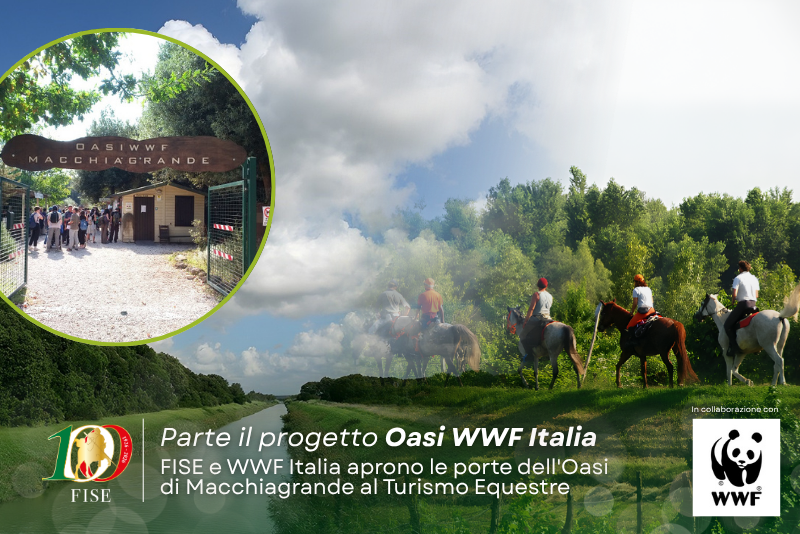 FISE e WWF Italia aprono le porte dell’Oasi di Macchiagrande al Turismo Equestre 