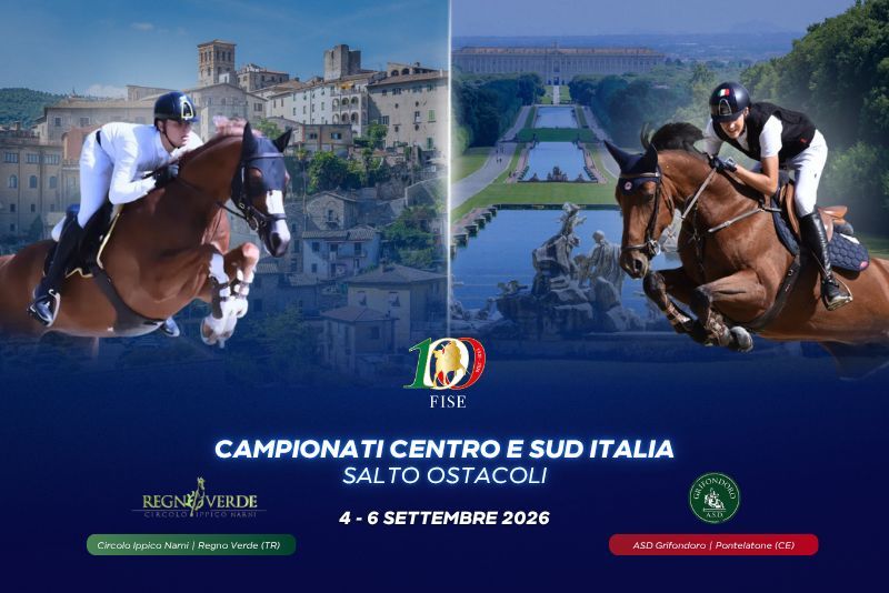 Al via i Campionati Centro Italia e Sud Italia 2026