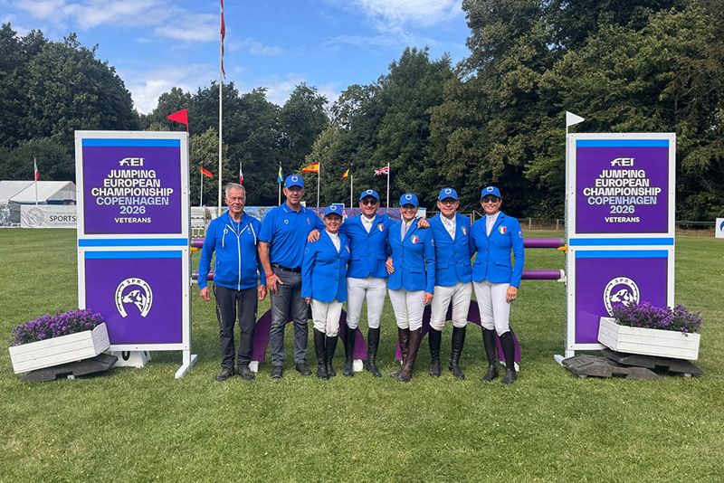 Salto ostacoli: Italia medaglia d’argento a squadre agli Europei 'veterans' di Copenhagen