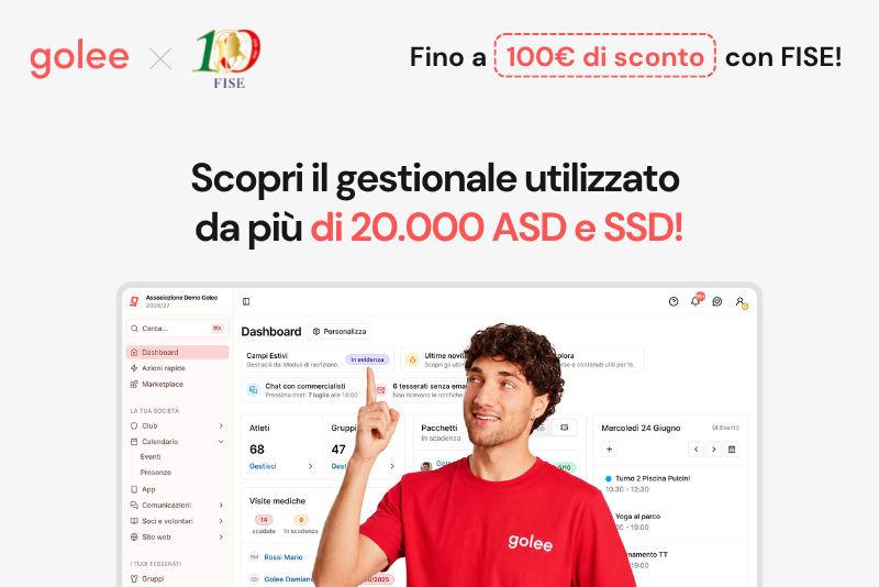 FISE e Golee: la partnership per le società affiliate 