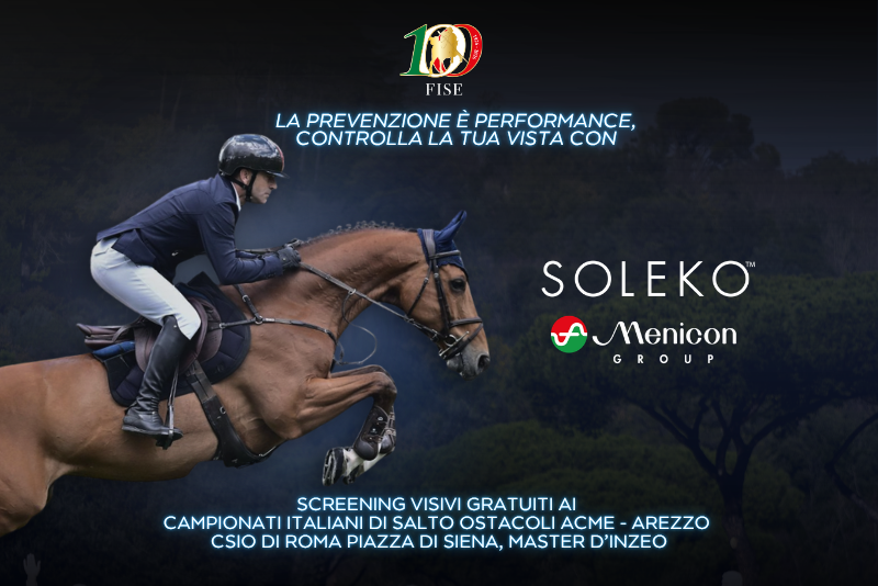 FISE e Menicon Soleko al fianco della salute visiva: screening gratuiti ad Arezzo e Roma