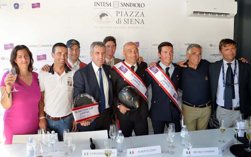 Piazza di Siena: Azzurri emozionati e felici