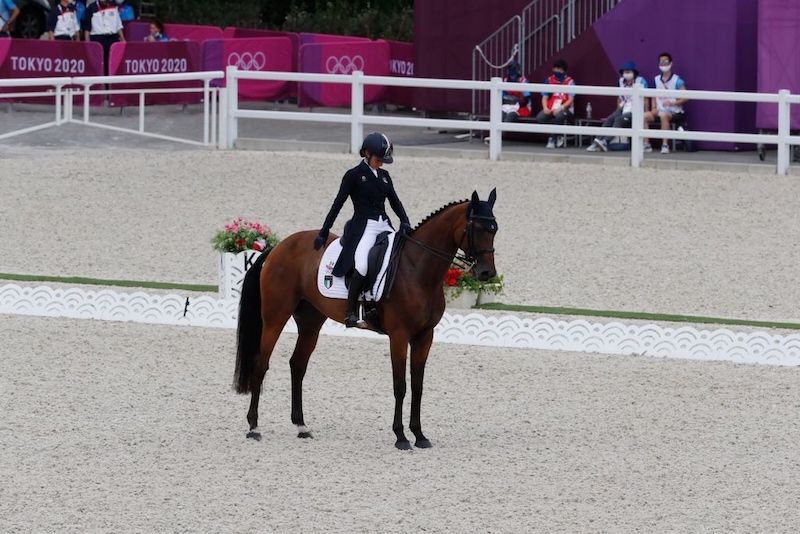 Tokyo 2020: Concorso Completo. Concluso il Dressage Test di Arianna Schivo
