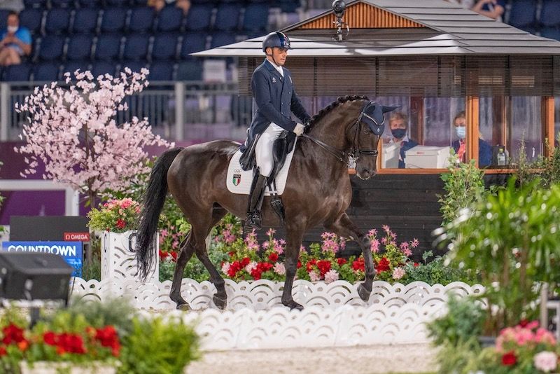 Tokyo2020: Dressage. Positiva prova per Francesco Zaza e Wispering Romance