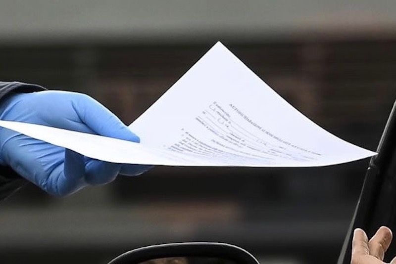 Covid-19: Governo aggiorna il modello di autodichiarazione