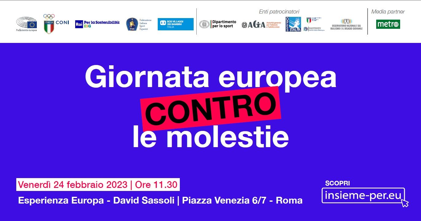 FISE: Giornata Europea contro le Molestie. Segui la diretta streaming della conferenza
