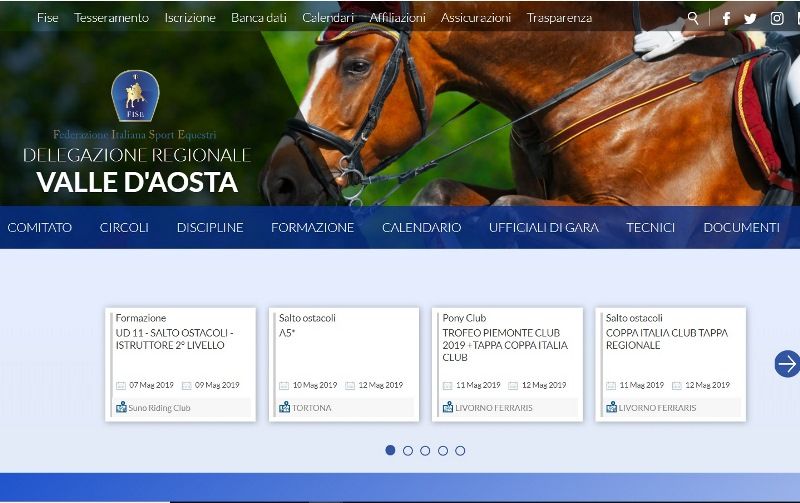 Comunicazione FISE 2.0. anche la Valle d’Aosta è on line