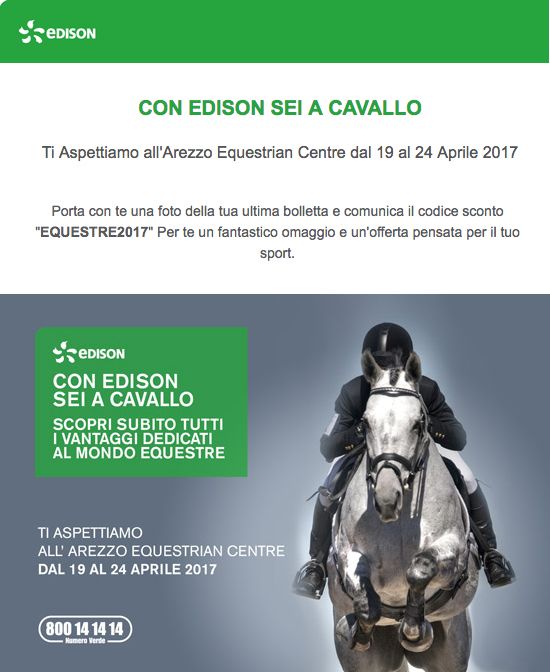 Iniziativa di Edison a favore dei tesserati presentata ai Campionati Italiani di Arezzo