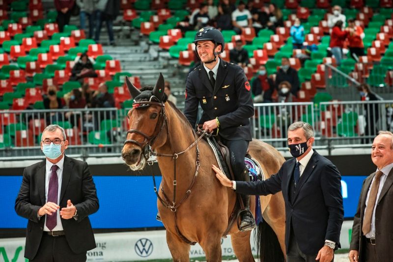 Il Presidente FISE Marco Di Paola in conferenza stampa di Jumping Verona