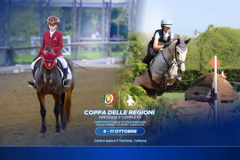   Aperte le iscrizioni per la Coppa delle Regioni e il Campionato delle Scuole di Dressage e per la Coppa delle Regioni e Finale del Progetto Sport di Concorso Completo
