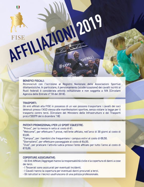 Affiliazioni 2019